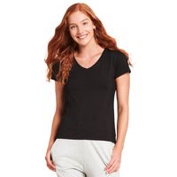 Boody Bamboo Ecowear Women's V-Neck T-Shirt - Black